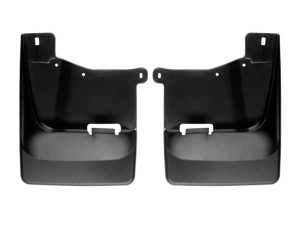 WeatherTech 20-24 Chevrolet Silverado 2500HD/3500HD Front No Drill Mudflaps - Black