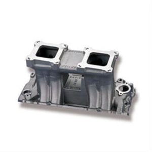 Weiand Hi-Ram Tunnel Ram Intake Manifolds 1981 Manifold, Hi-Ram, Ram, Aluminum, Natural, Dual Square Bore, Chevy, Big Block, Oval Port, Each