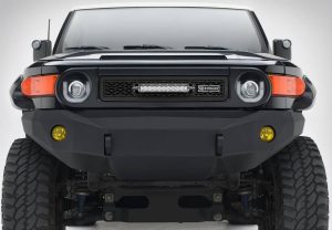 ZROADZ LED Grilles for 2007-2014 FJ CRUISER - Z319321 Grille Toyota Cruiser w 10 In Bar, Black Powder Coated Mild Steel, Includes Wiring Harness