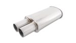 Streetpower Oval Muffler W/ 3.00" Round Straight Cut Tip