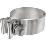 MagnaFlow Lap-Joint Band Clamps 10164 Exhaust Clamp; Torca SS 1.25 in. Exhaust Clamp; 3 in.; Stainless Steel; 10 Pack